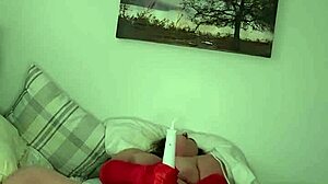 Scarlett Knight Indulges In Naked Solo Play With Red Gloves And Toys