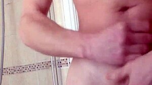 enjoying a nice wank with big balls