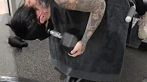 Milf gym life with huge ass in leggings and big tits tattoo