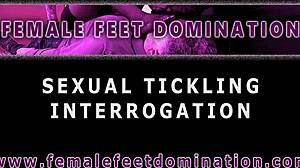 lesbian bondage and foot tickling interrogation with vibrator masturbation trailer