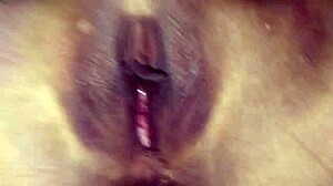 Pretty amateur rubs tight shaved pussy with hard cock until creampie