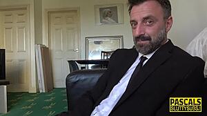 Dominated Sub Deepthroats Rough Anal BDSM!