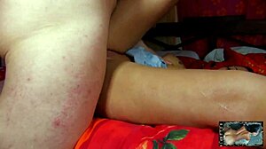 Fucking this stunning brunette slut on webcam, admiring her perfect ass while she gives a blowjob