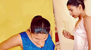 Desi Lesbian Uses Toys For Bisexual Sex