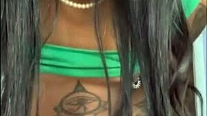 Transsexual Crossdresser Masturbates Solo With Plush