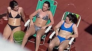 neighbors sunbathing on the terrace part two