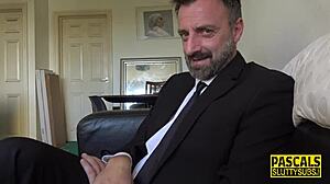 Dominated Sub Deepthroats Rough Anal BDSM!