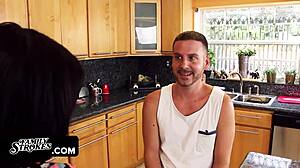 lusty stepbro passionately fucks his two pretty stepsisters in bikini