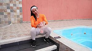 I go jogging in the park and meet a trainer who ends up fucking me!