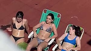 neighbors sunbathing on the terrace part two
