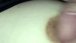 Gretala rubs dick on her tits