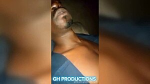 African teen 18+ worships my bbc cum on her tits