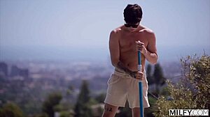 Milfy blonde milf laura bentley pool boy cock