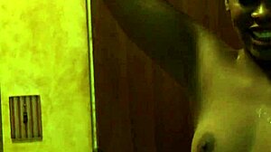 horny ebony secretary with bubble butt rides and licks white cock in office