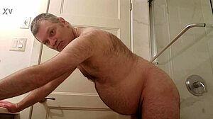 nude martin lavallée sodomizes himself with dildo in bathroom flashing 😈