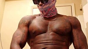 Big black hairy cock worship with hallelujah johnson 😍