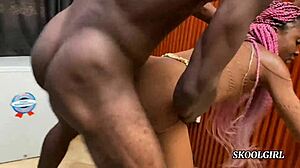 Picture horny Vera diving deep with throat action on that cock while licking pussy eagerly