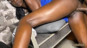 Bbc neighbor visits ebony teen client