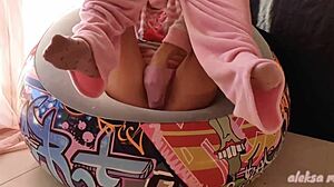 skinny asian teen masturbating and squirting at home