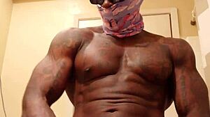 Big black hairy cock worship with hallelujah johnson 😍