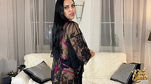 Kira Queen's Seductive Striptease Builds Passion Until It Ends In A Juicy Cunt Fuck.