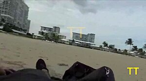 Brandi Bae Says, 'Want A Handjob On The Beach?' To Stranger With Big Cock