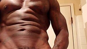 Big black hairy cock worship with hallelujah johnson 😍