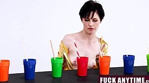 redhead latina teen in 4some milf blowjob and cowgirl sex for cash 😏