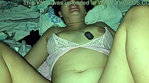 blonde gets fucked before bed in her pajamas