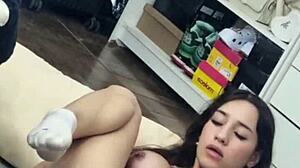 Watch Me Stretch My Ass With This Black Rubber Cock!