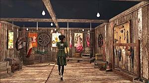 sexy brunette teen 18+ teases in slutty fallout 4 fashion