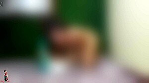 Amateur Latina Gags on Long Object in Throat Causing Vomiting and Puking