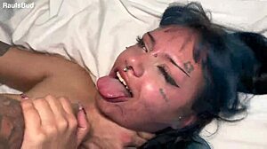 Intense Throat Submission with Tattooist