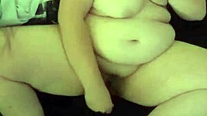 bbw housewife kandy kane deepthroats big cock, slutty blowjob homemade