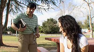 Gia steel is a troubled teen 18+ with a horny pussy. She gets doggystyle blowjob creampie and cumshot.