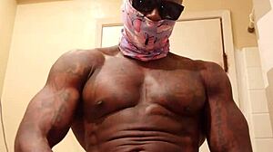 Big black hairy cock worship with hallelujah johnson 😍