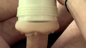 Play With My New Fleshlight Caught Watching Porn And Jerk Off My Big Dick