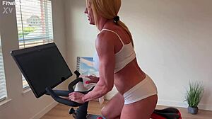 I'm stripping down after my Peloton workout for you