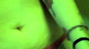 just playing with my huge natural tits and smooth wet pink pussy