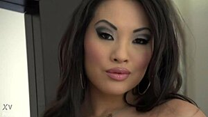 asa akira in sensual anal performance and pussy creampie