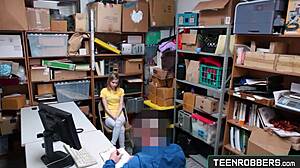 Teenrobbers.Com: Catarina Petrov Shoplifter Gets Pussy Eaten