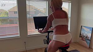 I'm stripping down after my Peloton workout for you