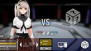 big tits lady plays in new hentai game