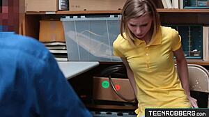 Teenrobbers.Com: Catarina Petrov Shoplifter Gets Pussy Eaten