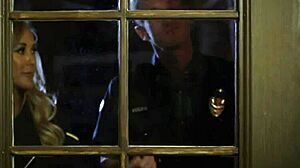 Teen In Threeway With Milf Gets Jizzed Outdoors