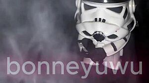 i'm bonneyuwu as leia star wars masturbating with daddy vader's dildo in cute cosplay