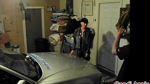 Slut Milf Wife Candi Annie in Hardcore Photo Shoot in Dirty Garage