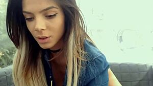 Young 18+ Girl Shows Big Tits on Outdoor Webcam