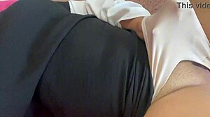 Fatma masturbates in panties close up 😏