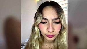 april-fox shows her latina ass and big tits in blonde scene 😏